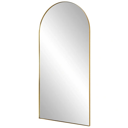 Antique Brass Arch Mirror