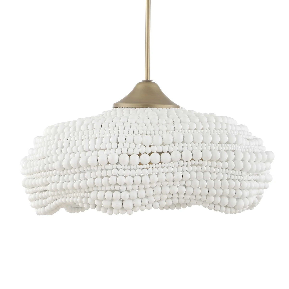 White Beaded Pendant