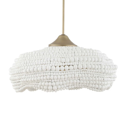 White Beaded Pendant