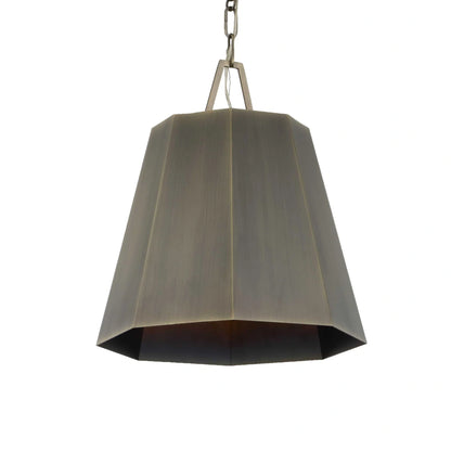 Hexagon Brass Pendant Light