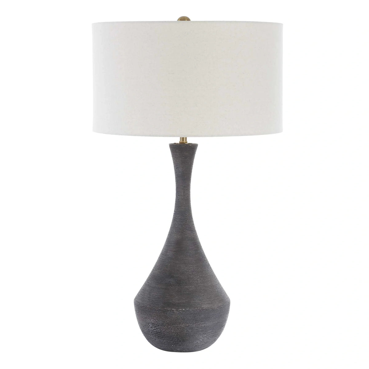 Dark Charcoal Ceramic Table Lamp