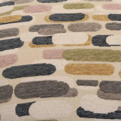 Upholstered Multi-Color Ottoman