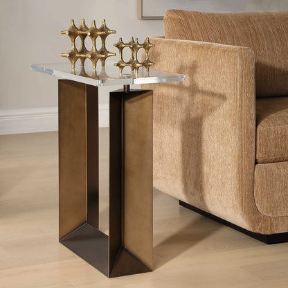 Modern Bronze Side Table