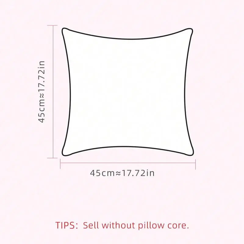 Cream Gingham Cushion Covers - 2-Piece Set for a Nordic Touch