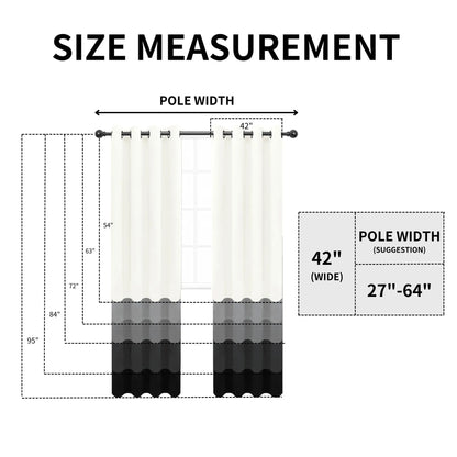 Modern Blackout Curtains | Thermal Insulated, Noise Reducing, Grommet Top | Wide Size Range, Set of 2
