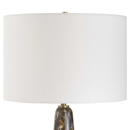 Dark Marble Table Lamp