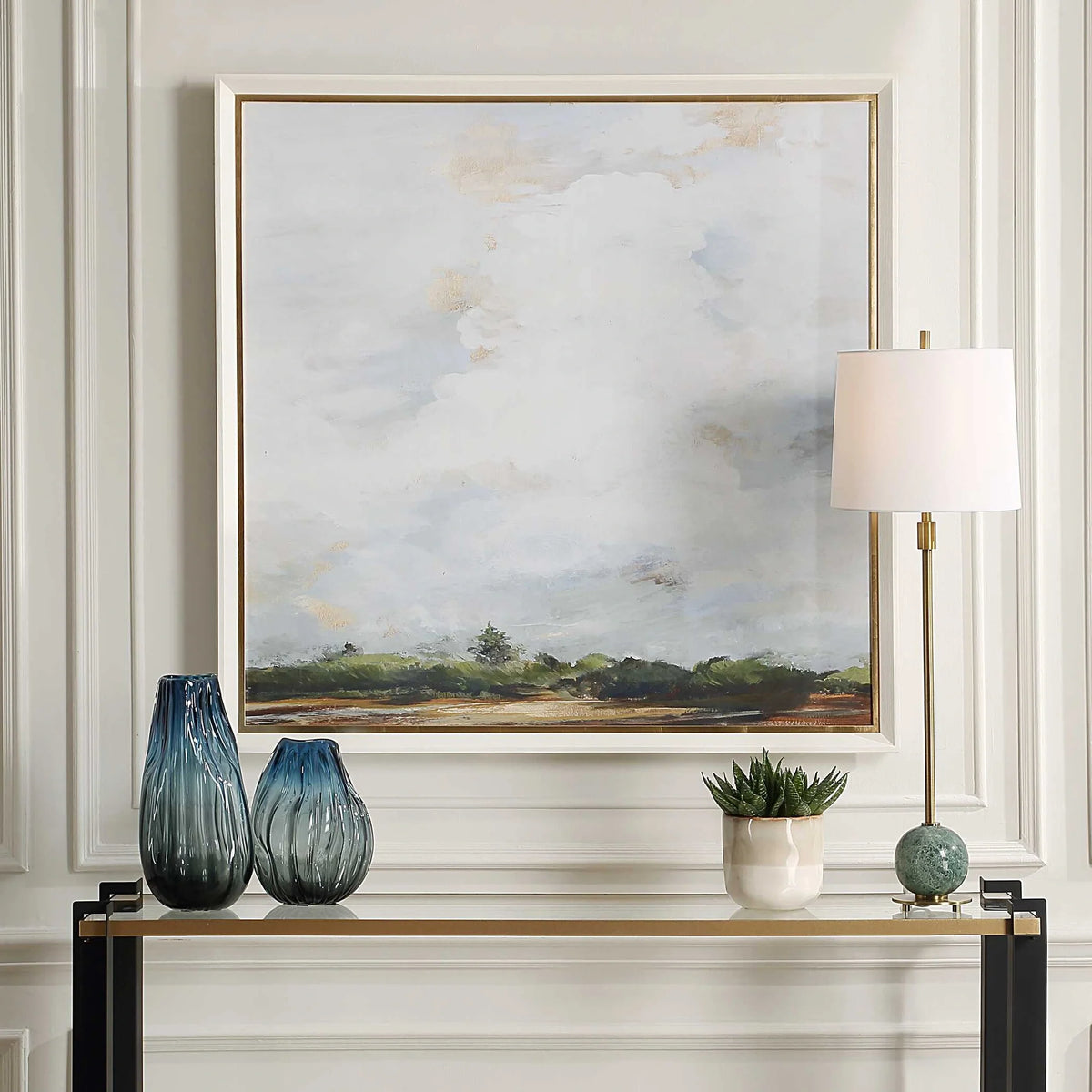 Blue Landscape Print