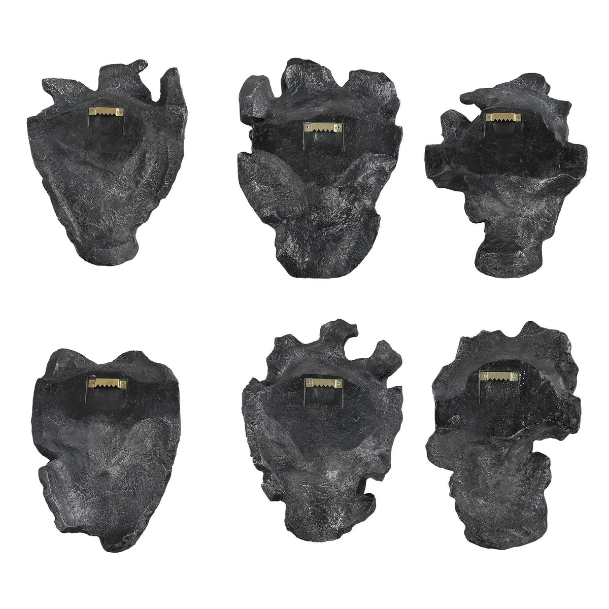 Sculptural Mask Wall Decor, Set of 6