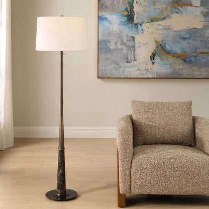 Brass & Marble Floor Lamp