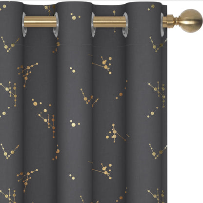 Blackout Curtain Panels | 100% Polyester, Thermal Insulated, Grommet Top | Wide Size Range, Set of 2