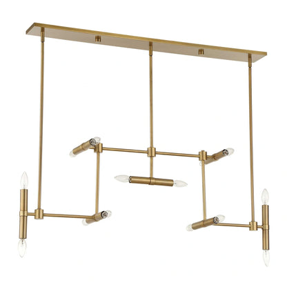 14 Light Modern Linear Pendant