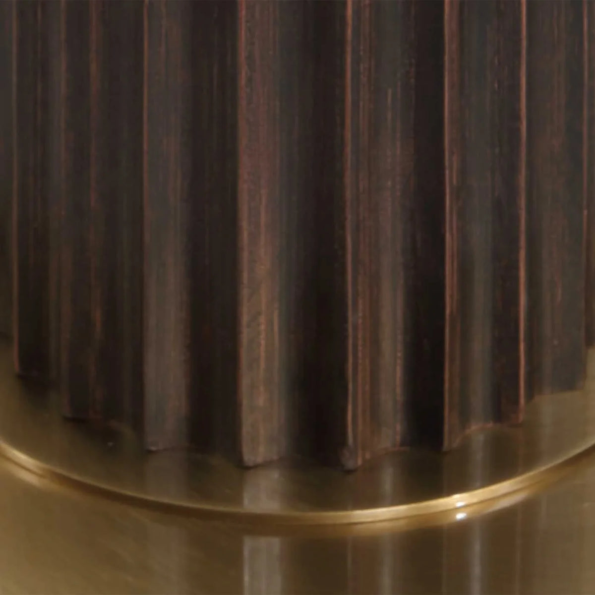 Scalloped Wood Floor Lamp