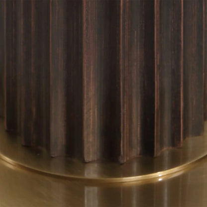 Scalloped Wood Floor Lamp