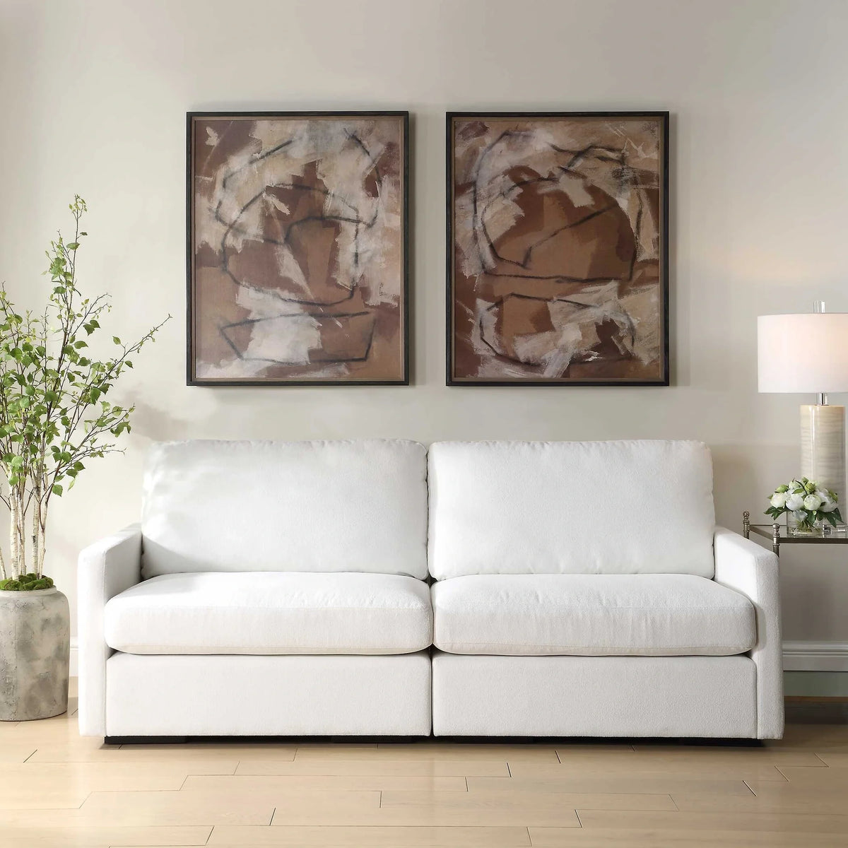 Abstract Framed Prints, Set of 2
