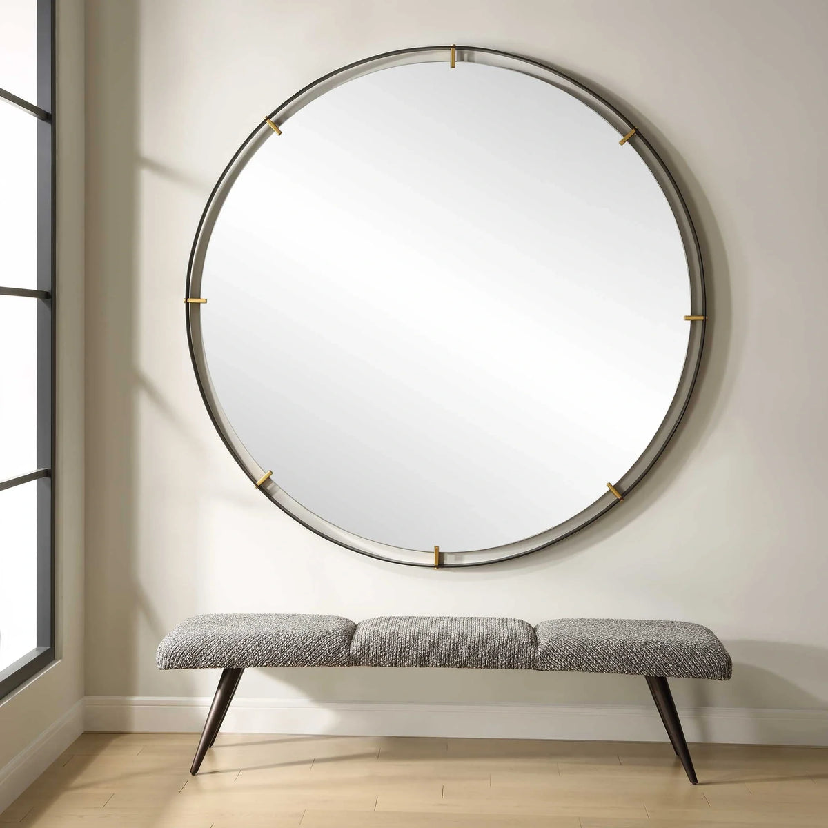 Suspended Round Mirror