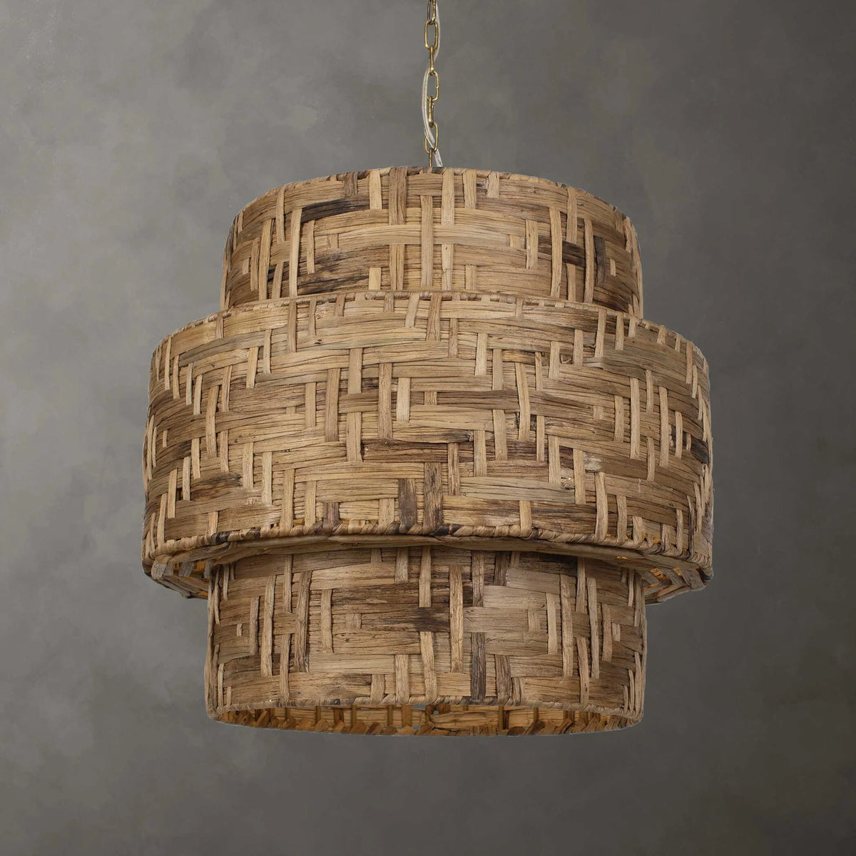 4 Light Woven Pendant
