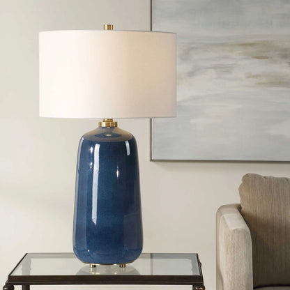 Blue Glaze Table Lamp