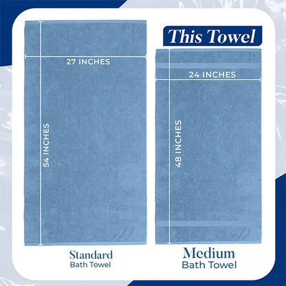 Dan River Unisex 100% Cotton 4-Piece Bath Towel Set