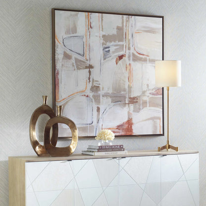 Tan & Terracotta Abstract Giclee Art
