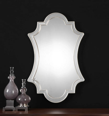 Antiqued Silver Wall Mirror