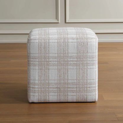 Plaid Ottoman