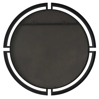 Modern Black Round Mirror