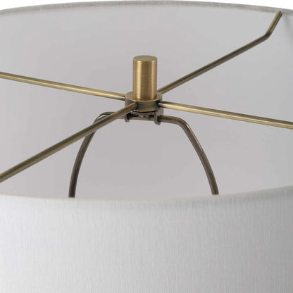 Textured White Ceramic Floor Lamp