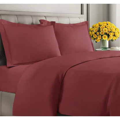 Double-Brushed Duvet Cover Set | Hidden Zipper & Corner Ties, Pillow Shams Included | 18 Colours, Twin to King