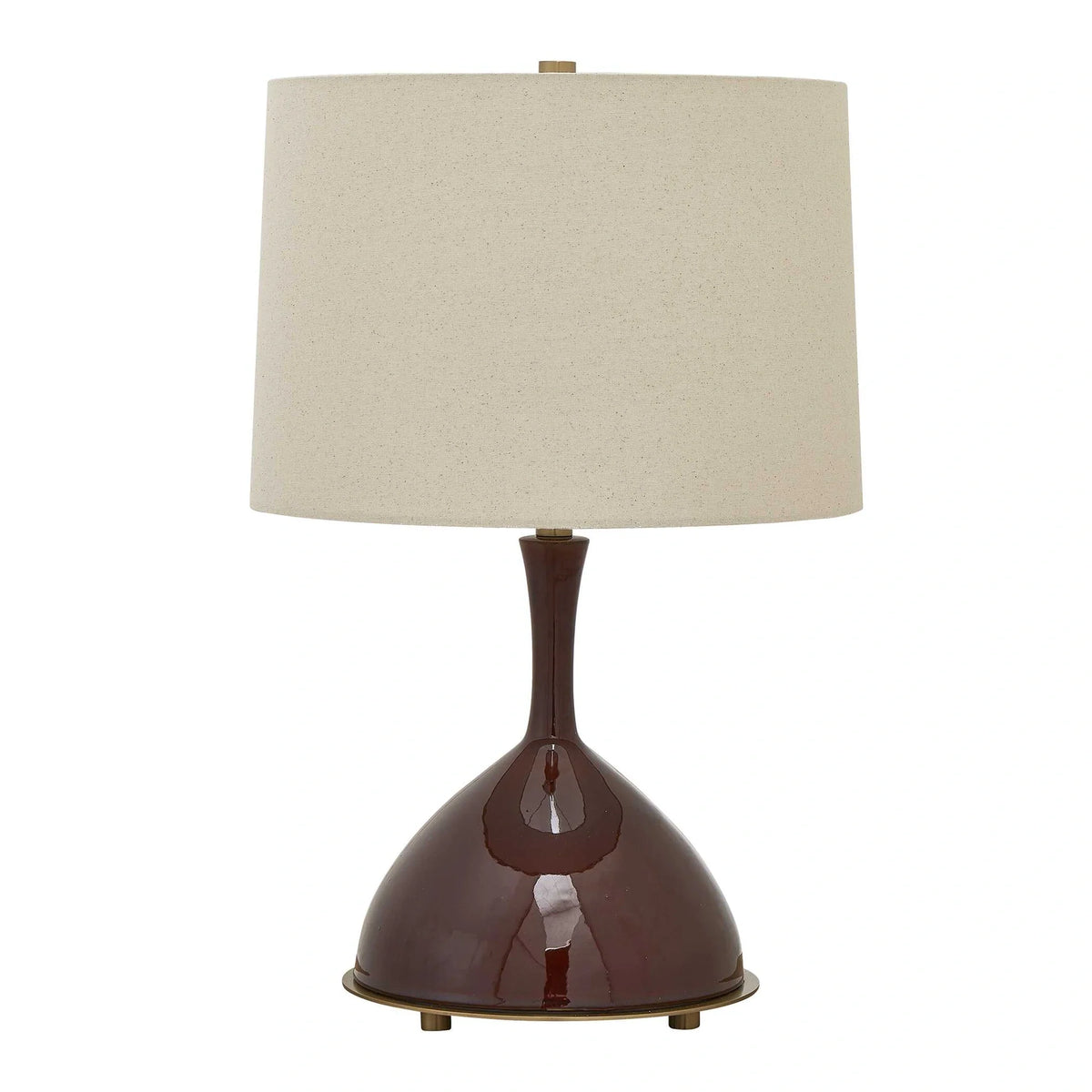 White Stone Table Lamp