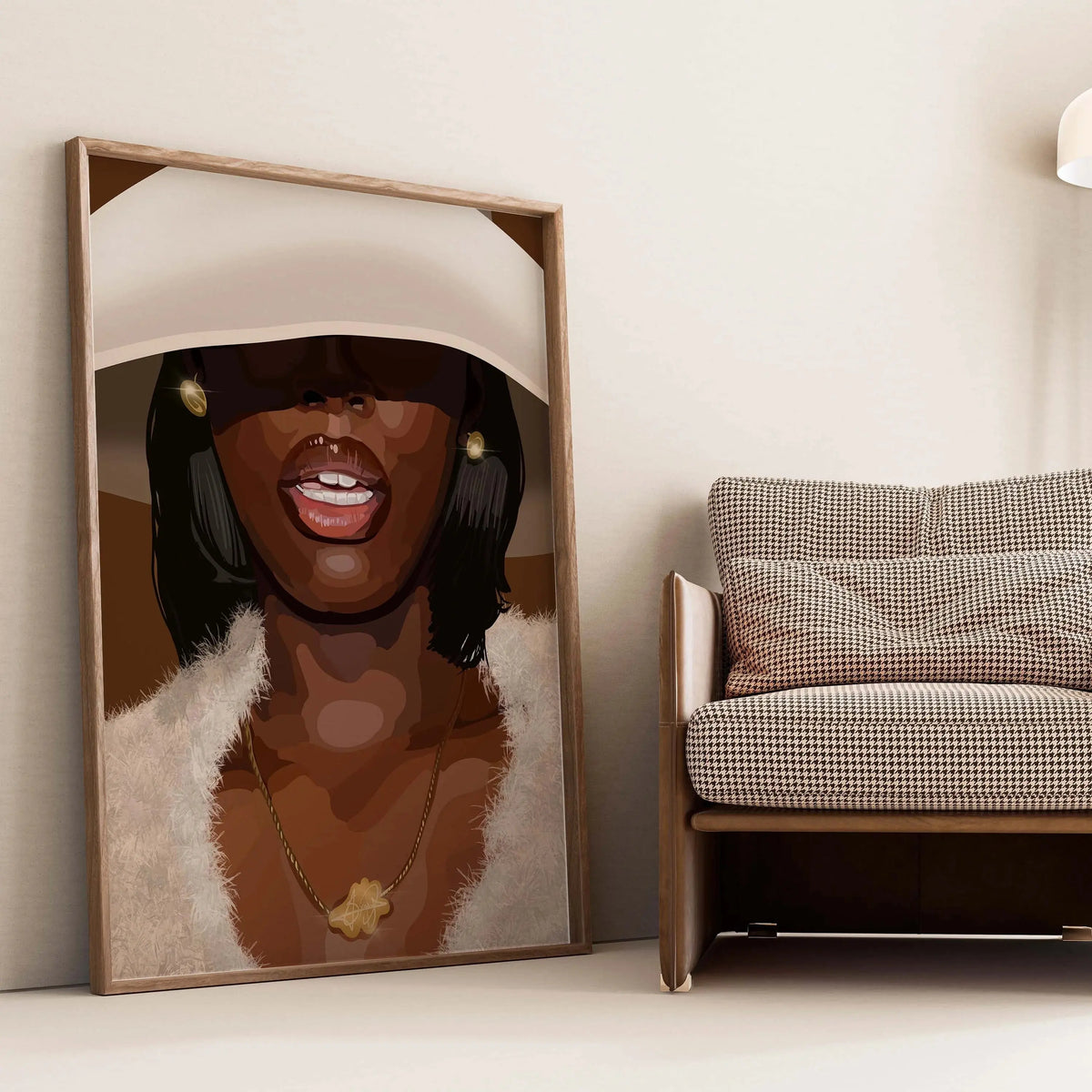 Smard Black Wall Art Print