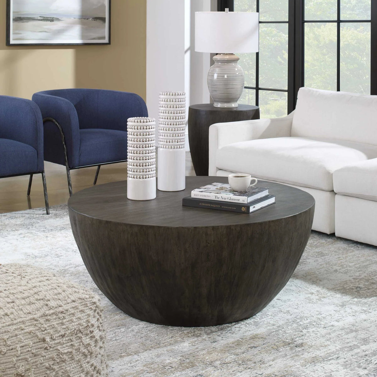 Round Wood Coffee Table