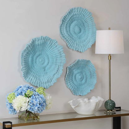 Sea Coral Wall Decor, Set of 3