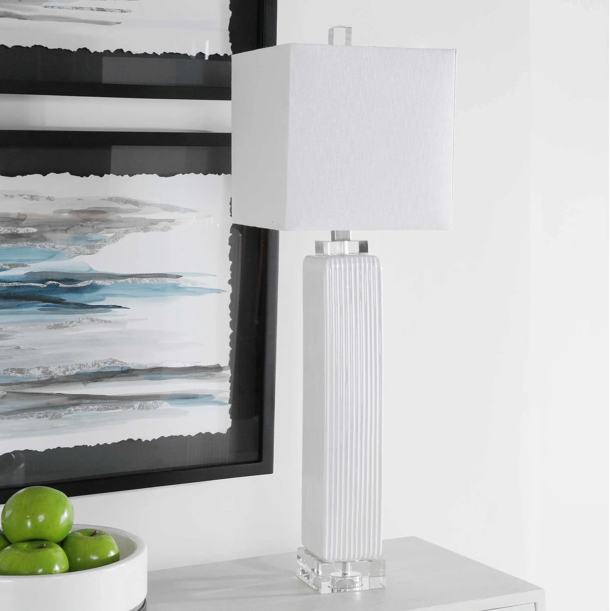 White Buffet Lamp