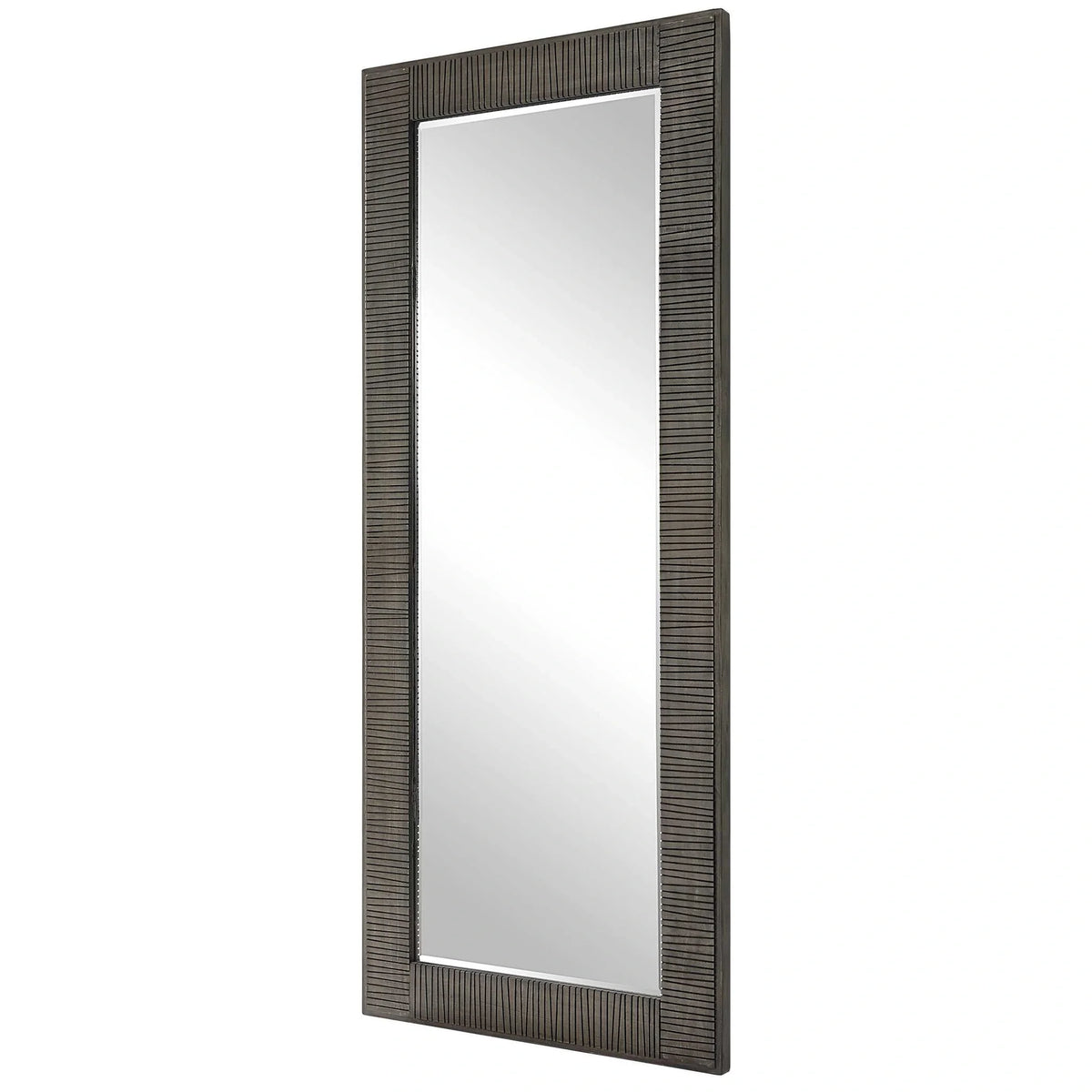 Oversized Carved Wood Mirror