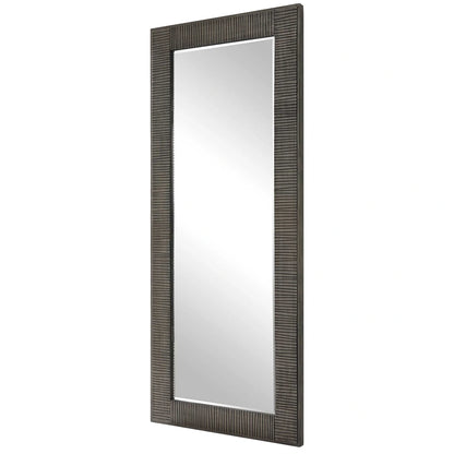 Oversized Carved Wood Mirror