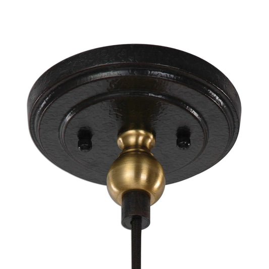 1 Light Antique Brass Pendant