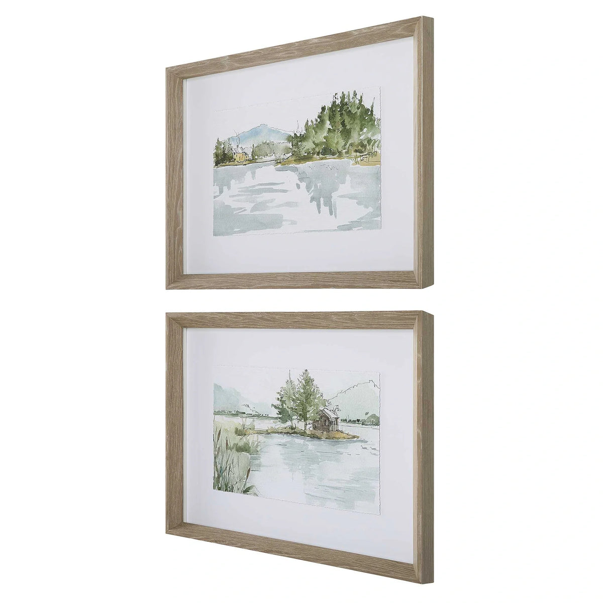 Lake Framed Prints, Set of 2