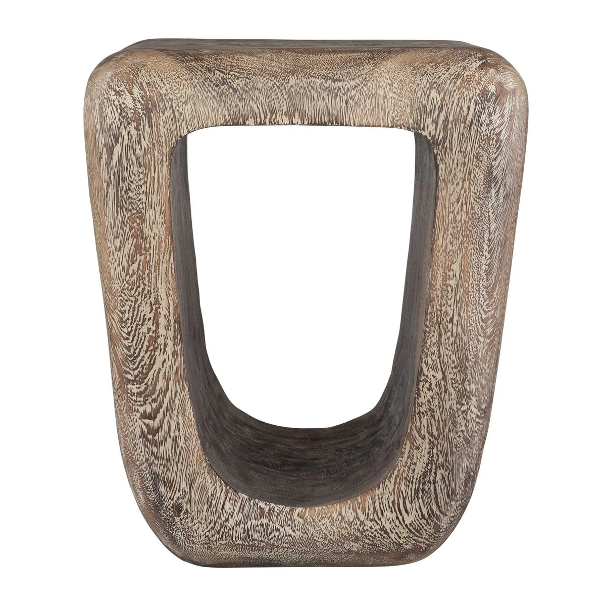 Bleached Wash Accent Stool