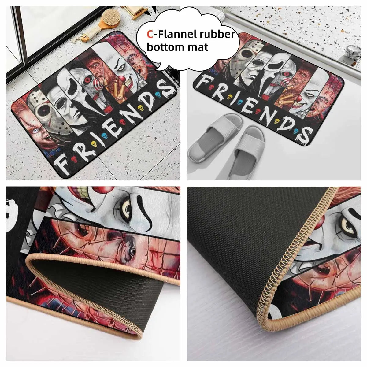 Horror Movie Characters Indoor Area Rug