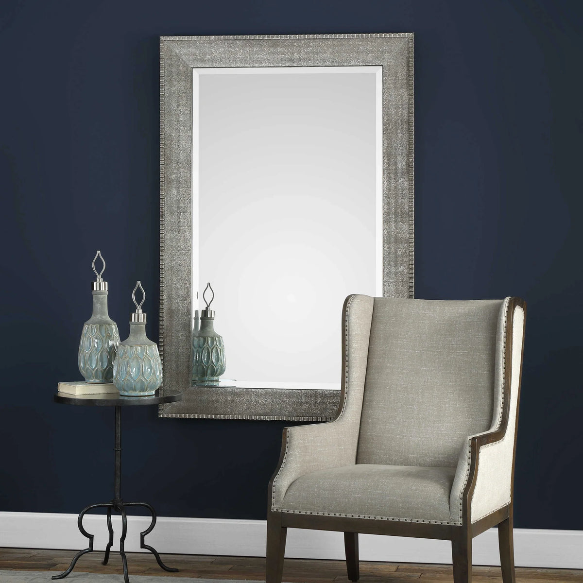 Metallic Silver Mirror