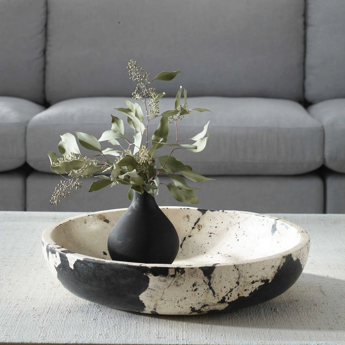 White Limestone Bowl