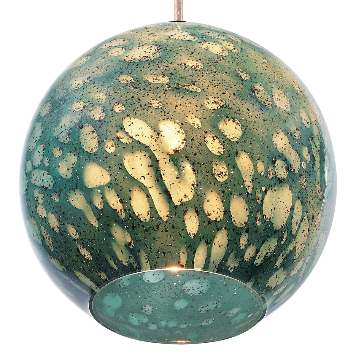 Aqua Stone Glass Mini Pendant