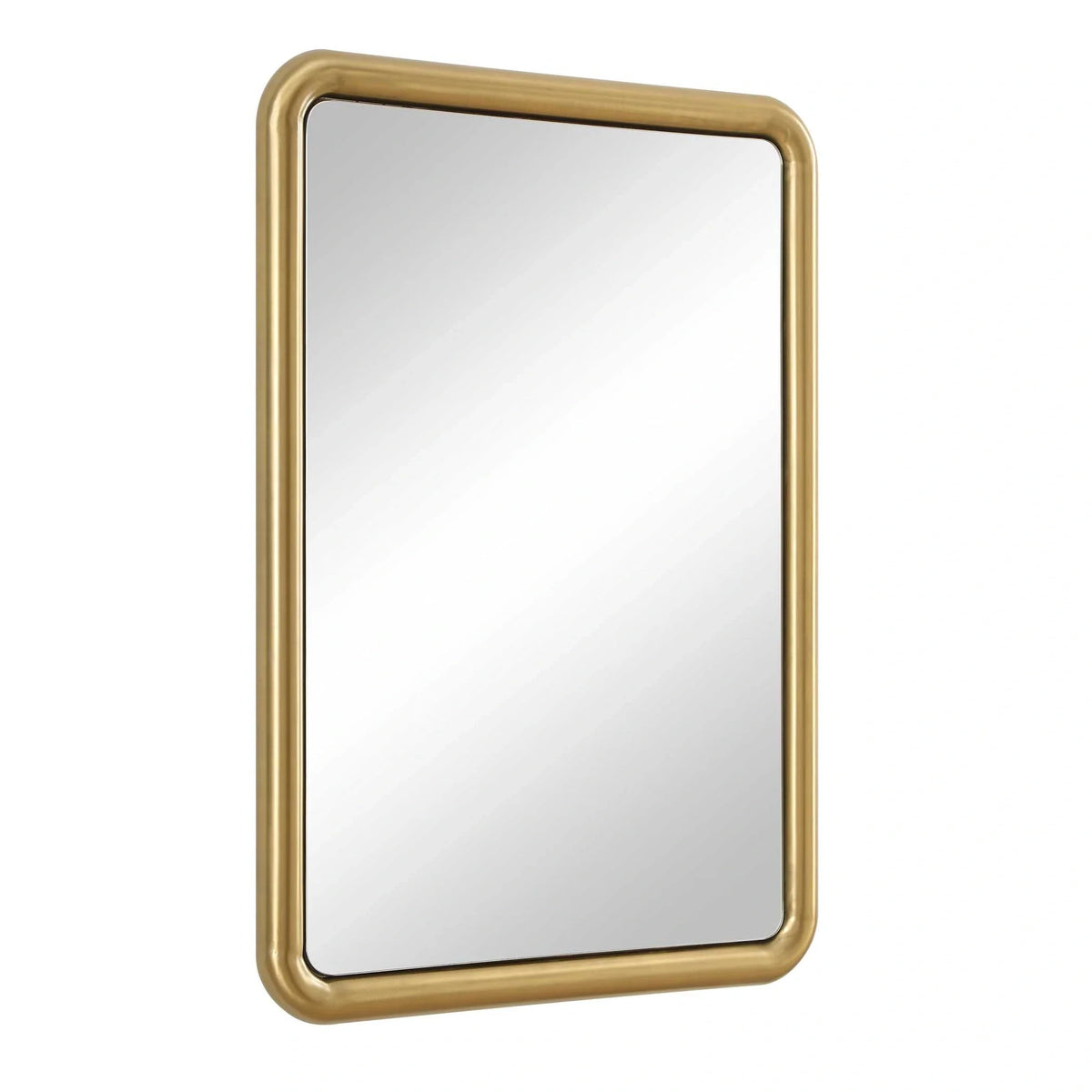 Modern Brass Mirror