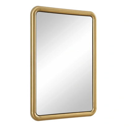 Modern Brass Mirror