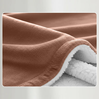 Soft Sherpa Fleece Throw Blankets - Dual-Layer Design with 230 GSM Fleece, 180 GSM Sherpa for Lightweight Warmth, Ideal for Relaxing Nights