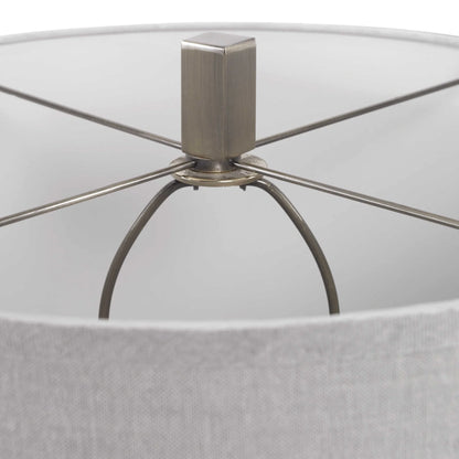 Gray Glass Table Lamp