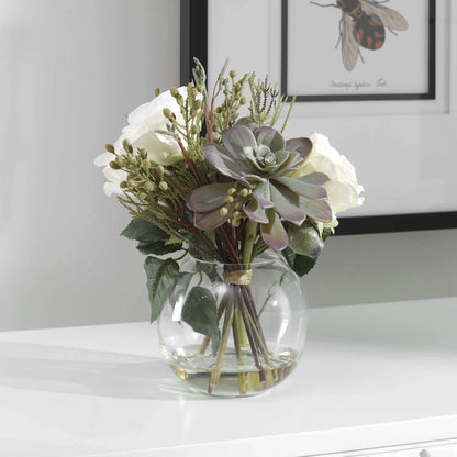 Floral Bouquet & Vase