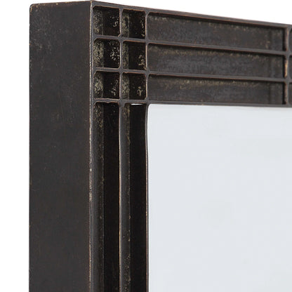 Aged Black Vanity Mirror