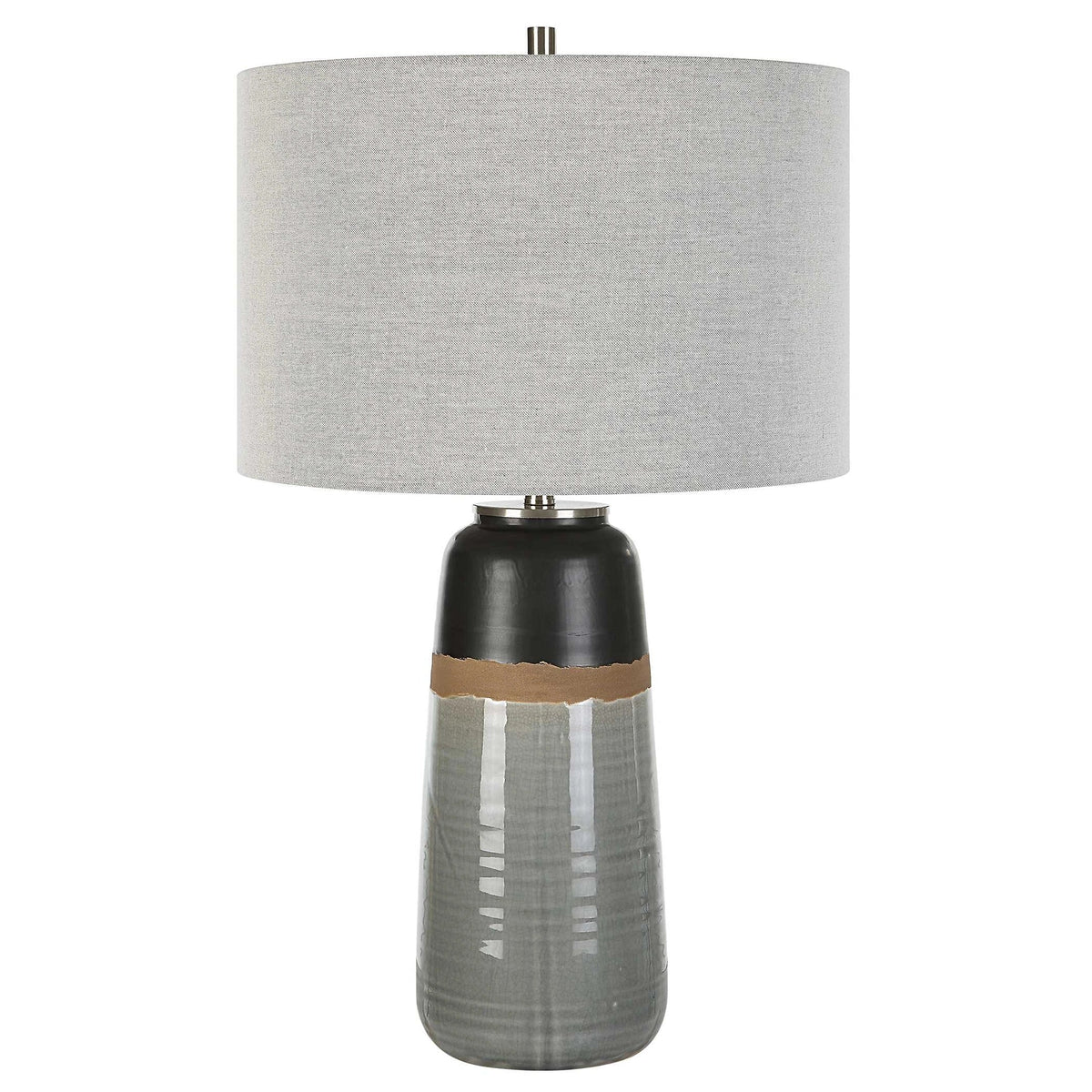 Gray Table Lamp