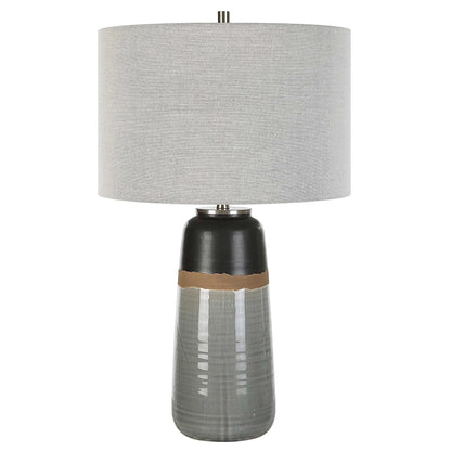 Gray Table Lamp
